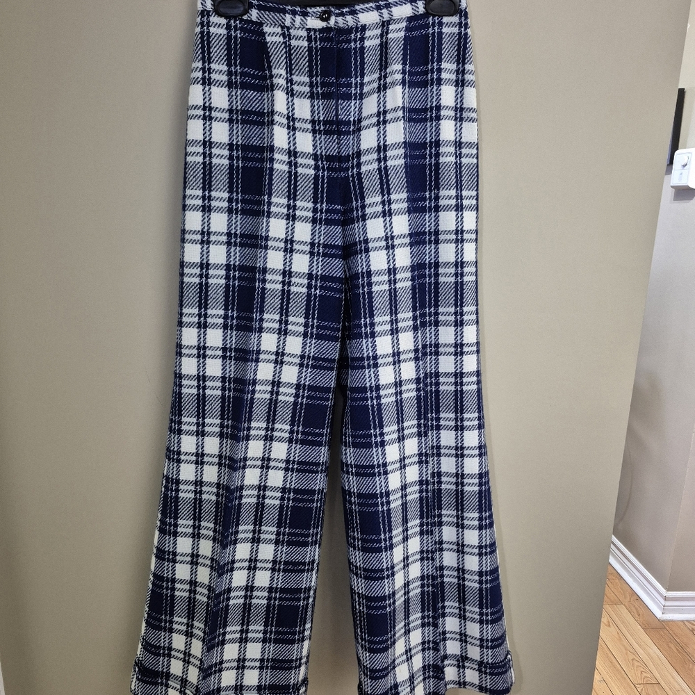 Plaid Wool Pants